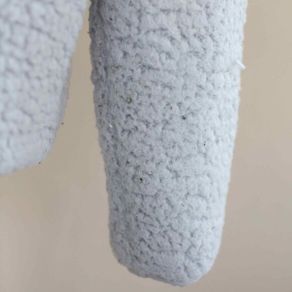 EUC Ivory Ella Light Gray 1/4 Zip Sherpa, Size Small - Picture 4 of 7